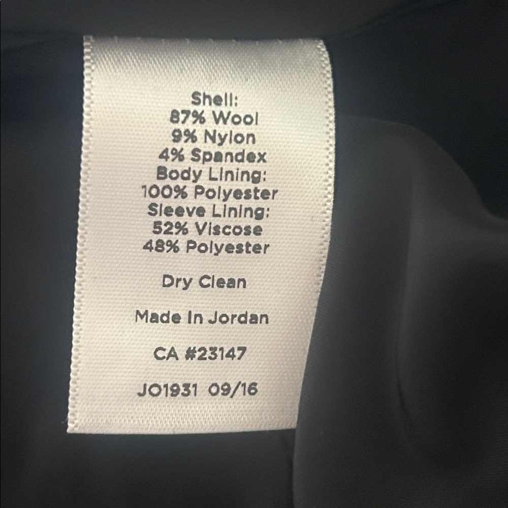 Talbots Black Single Button Cropped Wool Blazer S… - image 11